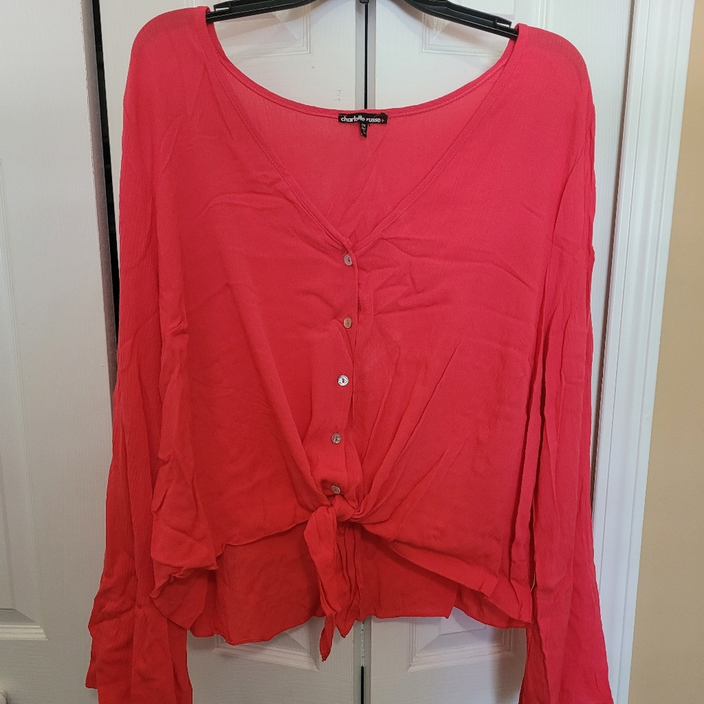 Charlotte Russe Coral Blouse 2x